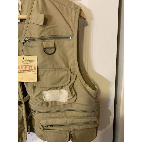 Vintage New Woodfield Fishing Men’s Sz M Vest Tan - Picture 4 of 8